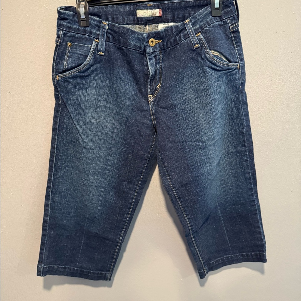 Levi's Indigo Denim Capri Shorts